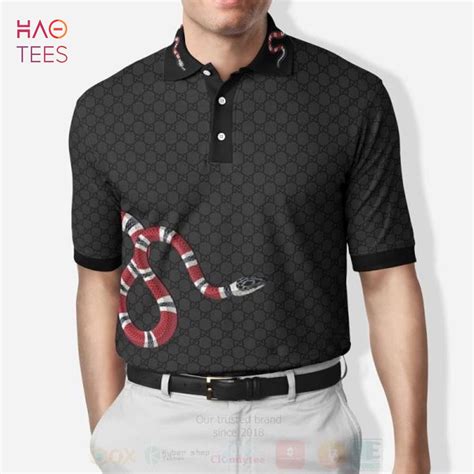 gucci white snake t shirt|Gucci snake and bee polo.